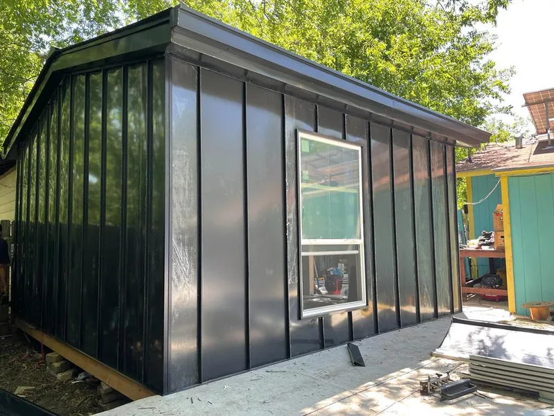 Black standing seam metal wall panels for Metal Roof Installation in Toledo